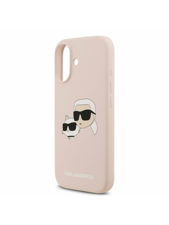 Karl Lagerfeld Karl Lagerfeld Liquid Silicone Double Heads MagSafe Zadnja Ovojnica za iPhone 17 Pink