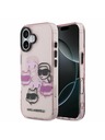 Karl Lagerfeld Karl Lagerfeld IML Multi K&CH Heads Zadnja Ovojnica za iPhone 17 Pink