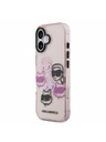 Karl Lagerfeld Karl Lagerfeld IML Multi K&CH Heads Zadnja Ovojnica za iPhone 17 Pink