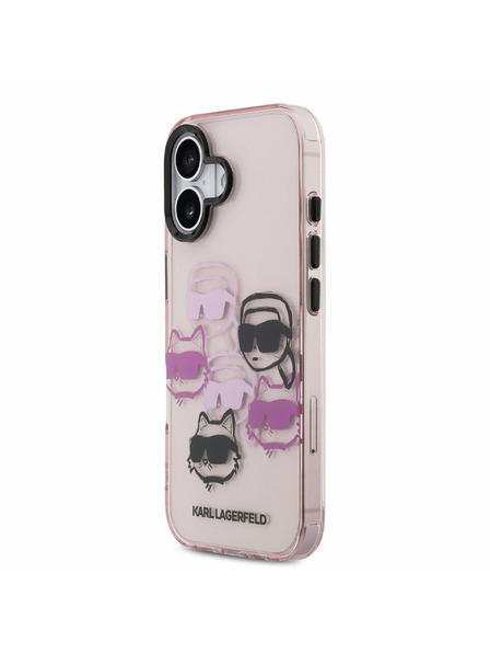 Karl Lagerfeld Karl Lagerfeld IML Multi K&CH Heads Zadnja Ovojnica za iPhone 17 Pink