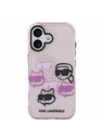 Karl Lagerfeld Karl Lagerfeld IML Multi K&CH Heads Zadnja Ovojnica za iPhone 17 Pink