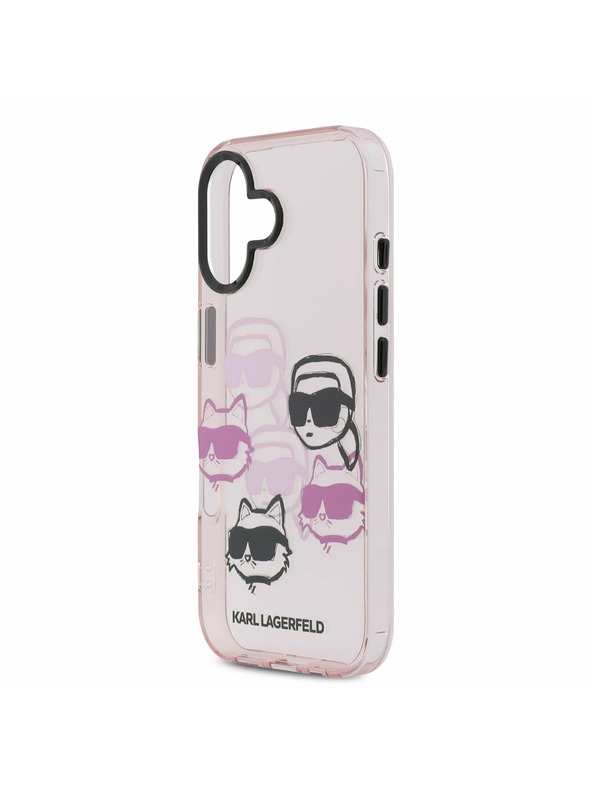 Karl Lagerfeld Karl Lagerfeld IML Multi K&CH Heads Zadnja Ovojnica za iPhone 17 Pink