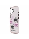 Karl Lagerfeld Karl Lagerfeld IML Multi K&CH Heads Zadnja Ovojnica za iPhone 17 Pink