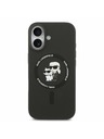Karl Lagerfeld Karl Lagerfeld Liquid Silicone Karl and Choupette MagSafe Zadnja Ovojnica za iPhone 17 Black