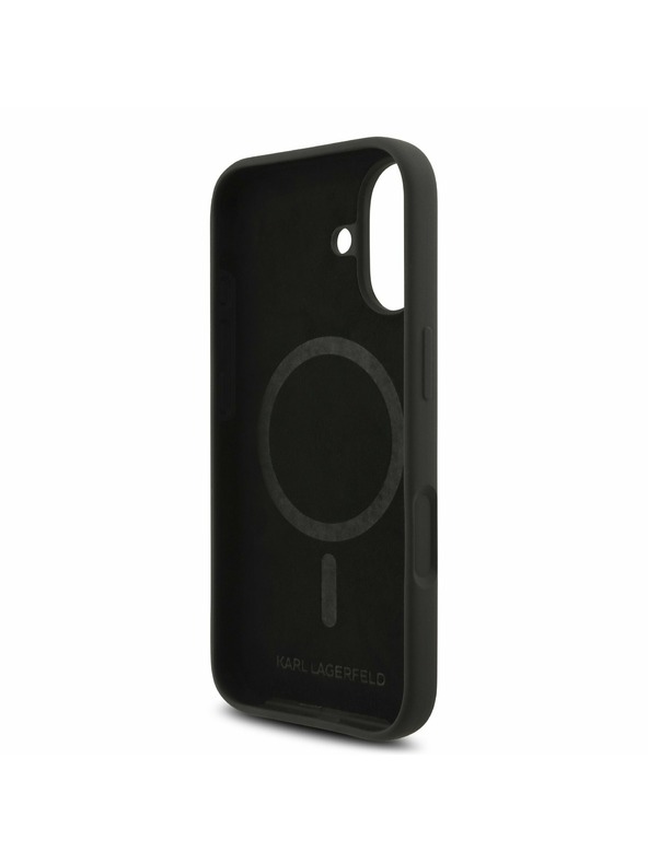 Karl Lagerfeld Karl Lagerfeld Liquid Silicone Karl and Choupette MagSafe Zadnja Ovojnica za iPhone 17 Black