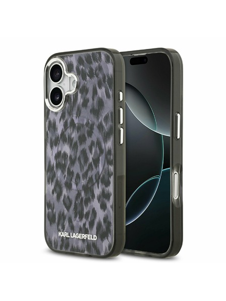 Karl Lagerfeld Karl Lagerfeld IML Leopard MagSafe Zadnja Ovojnica za iPhone 17 Grey