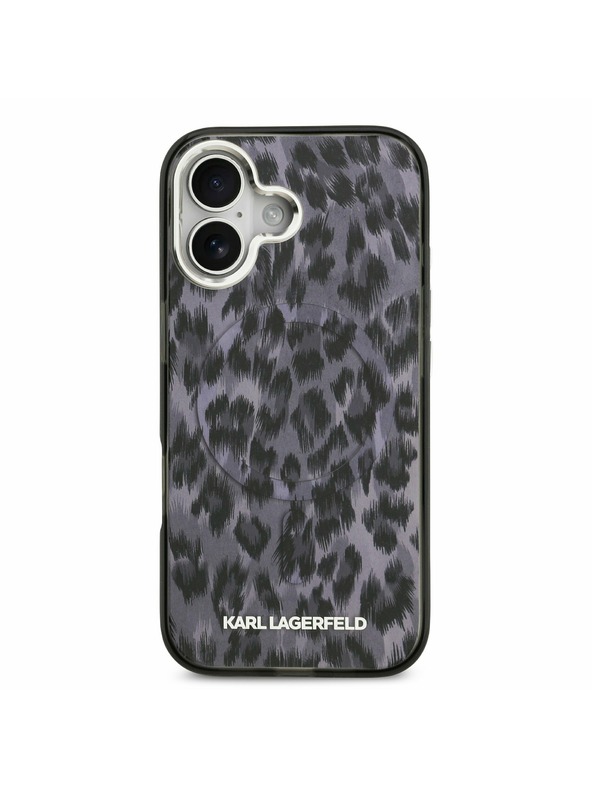 Karl Lagerfeld Karl Lagerfeld IML Leopard MagSafe Zadnja Ovojnica za iPhone 17 Grey