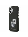 Karl Lagerfeld Karl Lagerfeld IML Aquarelle Karl and Choupette Zadnja Ovojnica za iPhone 17 Black