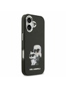 Karl Lagerfeld Karl Lagerfeld IML Aquarelle Karl and Choupette Zadnja Ovojnica za iPhone 17 Black