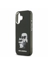 Karl Lagerfeld Karl Lagerfeld IML Aquarelle Karl and Choupette Zadnja Ovojnica za iPhone 17 Black