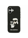 Karl Lagerfeld Karl Lagerfeld 3D Rubber Karl and Choupette Zadnja Ovojnica za iPhone 17 Black