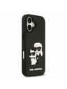 Karl Lagerfeld Karl Lagerfeld 3D Rubber Karl and Choupette Zadnja Ovojnica za iPhone 17 Black