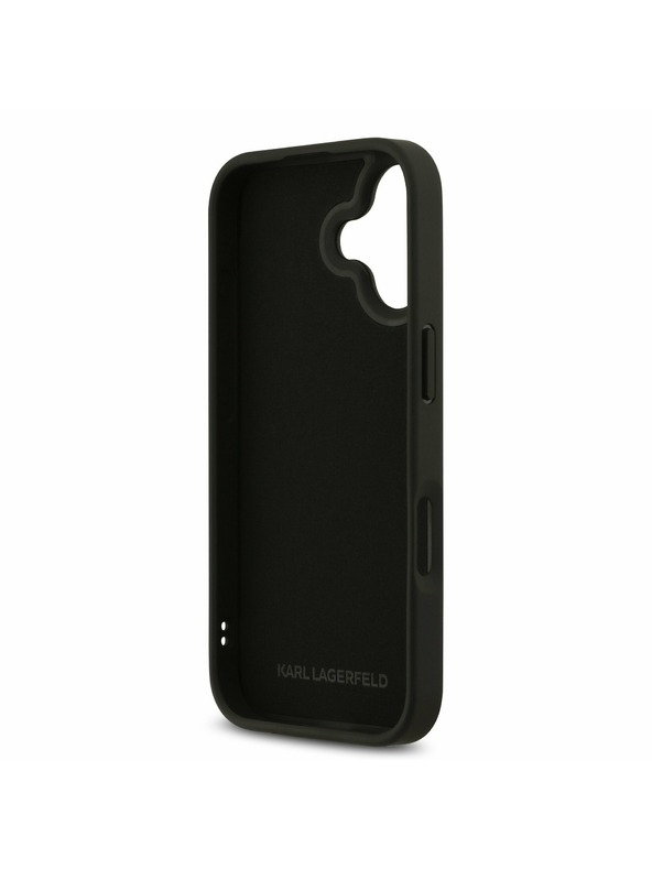 Karl Lagerfeld Karl Lagerfeld 3D Rubber Karl and Choupette Zadnja Ovojnica za iPhone 17 Black