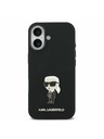 Karl Lagerfeld Karl Lagerfeld Liquid Silicone Metal Ikonik Zadnja Ovojnica za iPhone 17 Black