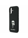 Karl Lagerfeld Karl Lagerfeld Liquid Silicone Metal Ikonik Zadnja Ovojnica za iPhone 17 Black