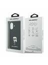 Karl Lagerfeld Karl Lagerfeld Liquid Silicone Metal Ikonik Zadnja Ovojnica za iPhone 17 Black