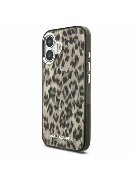Karl Lagerfeld Karl Lagerfeld IML Leopard MagSafe Zadnja Ovojnica za iPhone 17 Brown