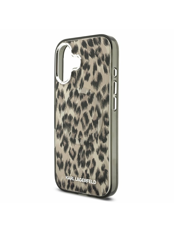 Karl Lagerfeld Karl Lagerfeld IML Leopard MagSafe Zadnja Ovojnica za iPhone 17 Brown