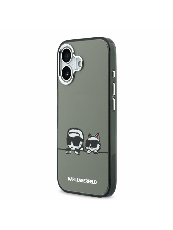 Karl Lagerfeld Karl Lagerfeld IML K&CH Heads Logo MagSafe Zadnja Ovojnica za iPhone 17 Black