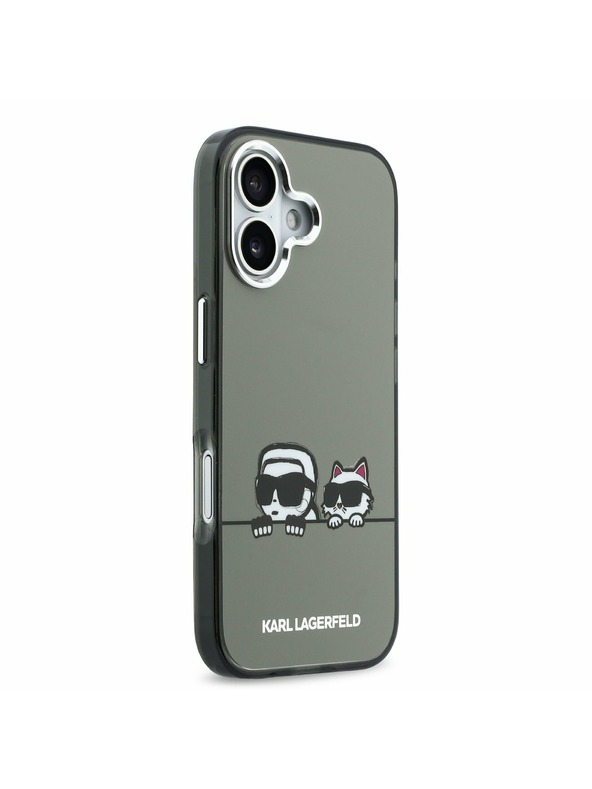 Karl Lagerfeld Karl Lagerfeld IML K&CH Heads Logo MagSafe Zadnja Ovojnica za iPhone 17 Black