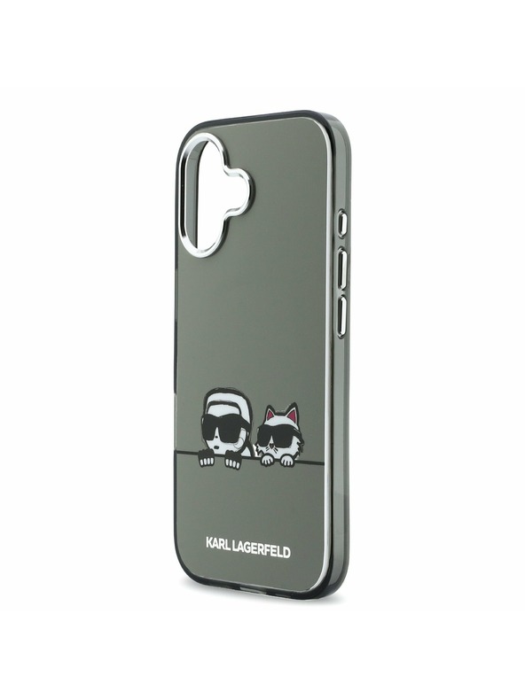 Karl Lagerfeld Karl Lagerfeld IML K&CH Heads Logo MagSafe Zadnja Ovojnica za iPhone 17 Black