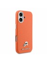 Karl Lagerfeld Karl Lagerfeld PU Karl and Choupette Heads Pins MagSafe Zadnja Ovojnica za iPhone 17 Orange