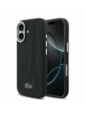Lacoste Lacoste PVC Iconic Petit Pique Metal Logo MagSafe Zadnja Ovojnica za iPhone 17 Black