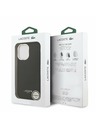 Lacoste Lacoste PU Leather Champs Elysees MagSafe Zadnja Ovojnica za iPhone 17 Black