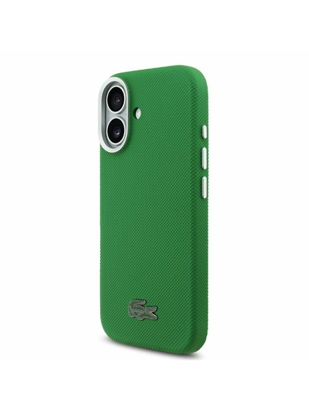 Lacoste Lacoste PVC Iconic Petit Pique Metal Logo MagSafe Zadnja Ovojnica za iPhone 17 Green