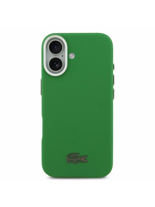 Lacoste Lacoste PVC Iconic Petit Pique Metal Logo MagSafe Zadnja Ovojnica za iPhone 17 Green