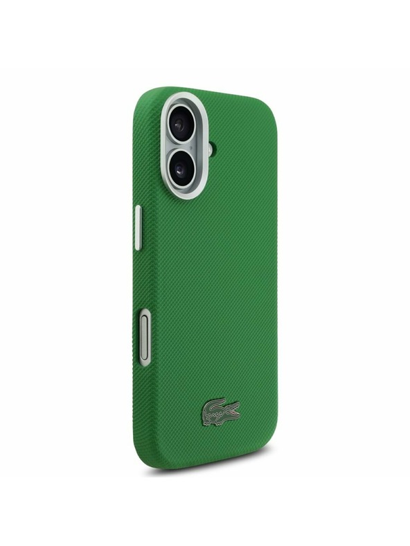 Lacoste Lacoste PVC Iconic Petit Pique Metal Logo MagSafe Zadnja Ovojnica za iPhone 17 Green