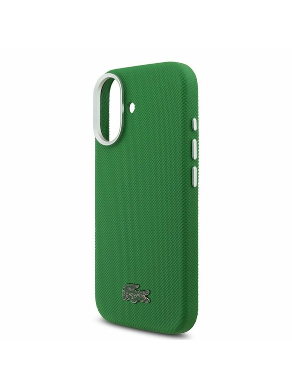 Lacoste Lacoste PVC Iconic Petit Pique Metal Logo MagSafe Zadnja Ovojnica za iPhone 17 Green