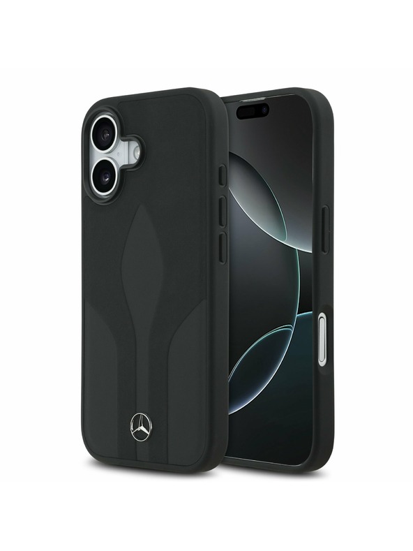 Mercedes Mercedes Leather The Move MagSafe Zadnja Ovojnica za iPhone 17 Black