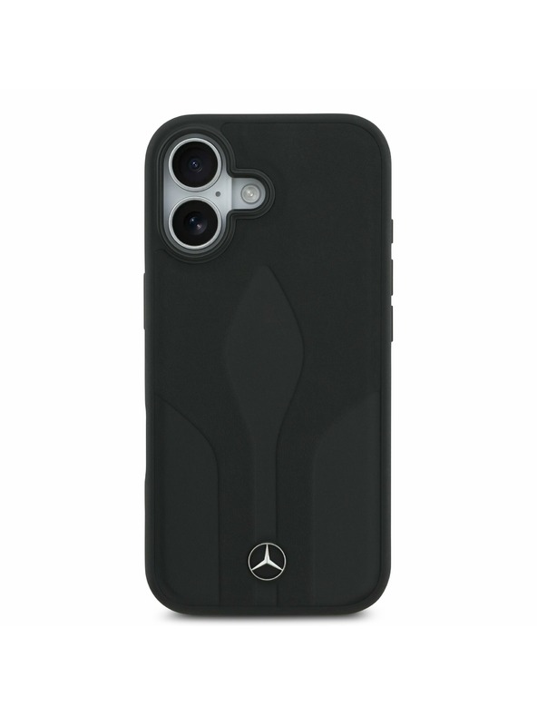 Mercedes Mercedes Leather The Move MagSafe Zadnja Ovojnica za iPhone 17 Black