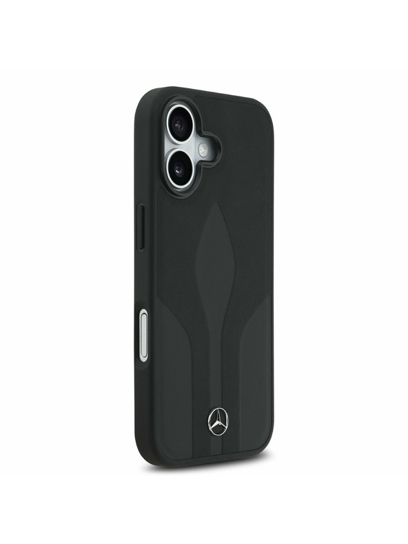 Mercedes Mercedes Leather The Move MagSafe Zadnja Ovojnica za iPhone 17 Black