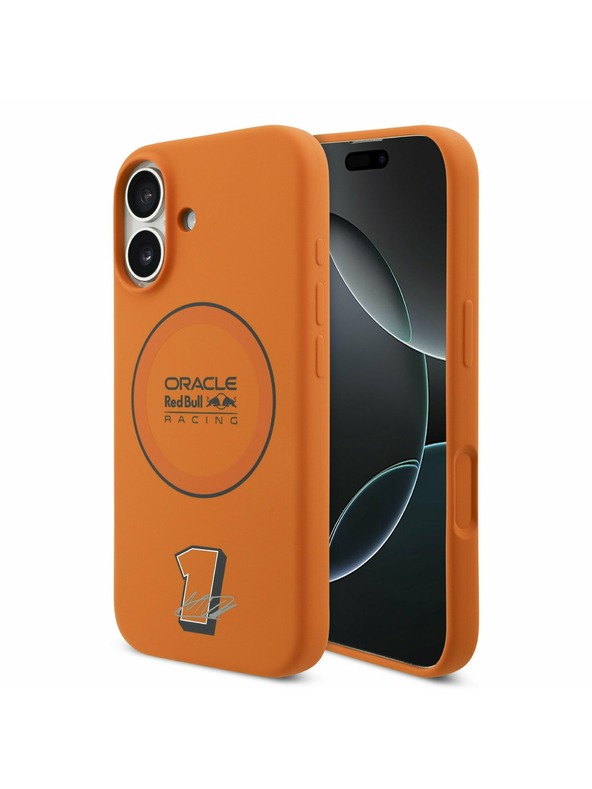 Red Bull Red Bull Silicone Blue Ring MagSafe Zadnji ovitek za iPhone 17 Orange