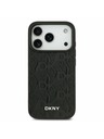 DKNY DKNY PU Leather Grid Pattern Magsafe Zadnji ovitek za iPhone 17 Pro Black