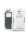 DKNY DKNY PU Leather Grid Pattern Magsafe Zadnji ovitek za iPhone 17 Pro Black
