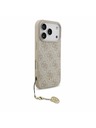 Guess Guess 4G Charm MagSafe Zadnji ovitek za iPhone 17 Pro Tone on Tone Pink