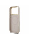 Guess Guess PU Leather 4G Gold Frame MagSafe Zadnji ovitek za iPhone 17 Pro Pink
