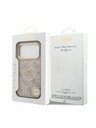Guess Guess PU Leather 4G Gold Frame MagSafe Zadnji ovitek za iPhone 17 Pro Pink