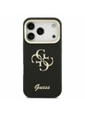 Guess Guess PU Grained 4G Logo Stand Camera Frame Zadnji ovitek za iPhone 17 Pro Black