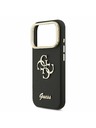 Guess Guess PU Grained 4G Logo Stand Camera Frame Zadnji ovitek za iPhone 17 Pro Black