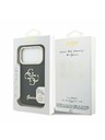 Guess Guess PU Grained 4G Logo Stand Camera Frame Zadnji ovitek za iPhone 17 Pro Black