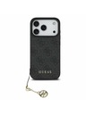 Guess Guess 4G Charm MagSafe Zadnji ovitek za iPhone 17 Pro Tone on Tone Grey