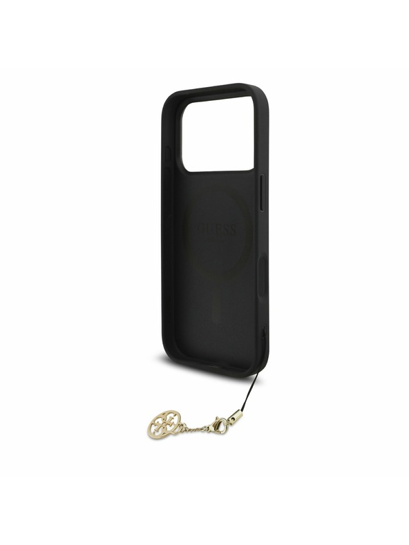 Guess Guess 4G Charm MagSafe Zadnji ovitek za iPhone 17 Pro Tone on Tone Grey