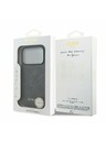 Guess Guess 4G Charm MagSafe Zadnji ovitek za iPhone 17 Pro Tone on Tone Grey