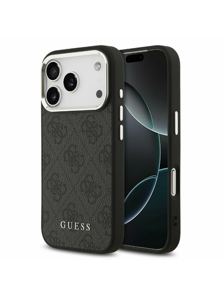 Guess Guess 4G MagSafe Zadnji ovitek za iPhone 17 Pro Black