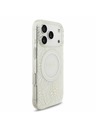 Guess Guess IML Flowers Allover Strap MagSafe Zadnji ovitek za iPhone 17 Pro White