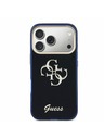 Guess Guess IML 4G Script Metal Logo Zadnji ovitek za iPhone 17 Pro Blue